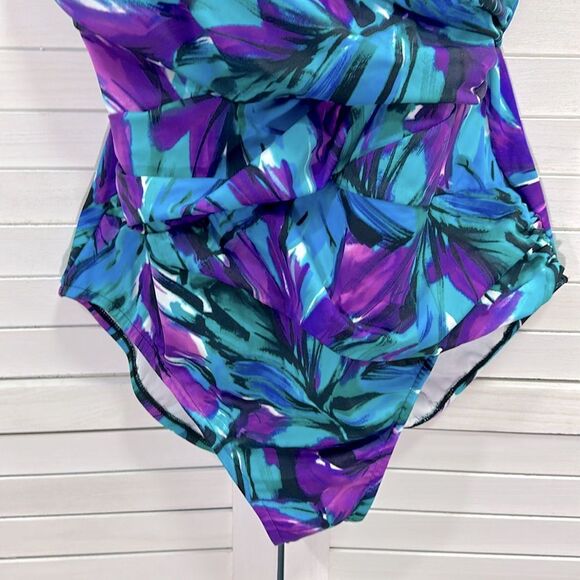 Croft & Barrow One Piece Swimsuit Size 14 Underwire - Picture 4 of 14